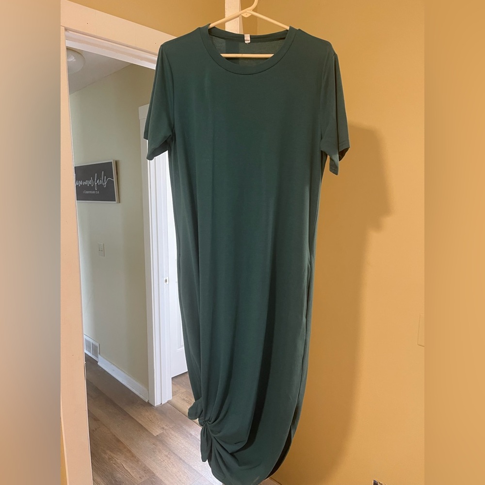 Green T-Shirt Dress